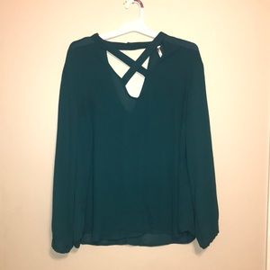 Criss-cross front Blouse